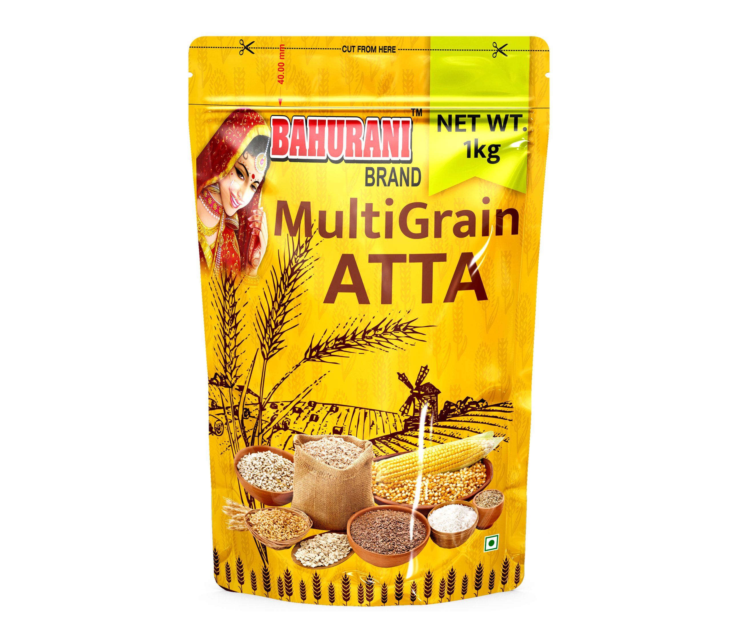 Multigrain Atta 1 KG – Bahurani Brand