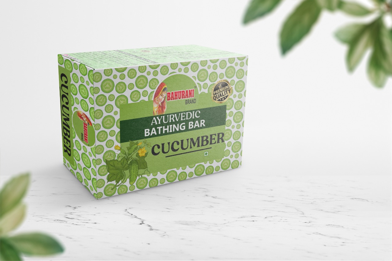 Cucumber Ayurvedic Bathing Bar 100 GM